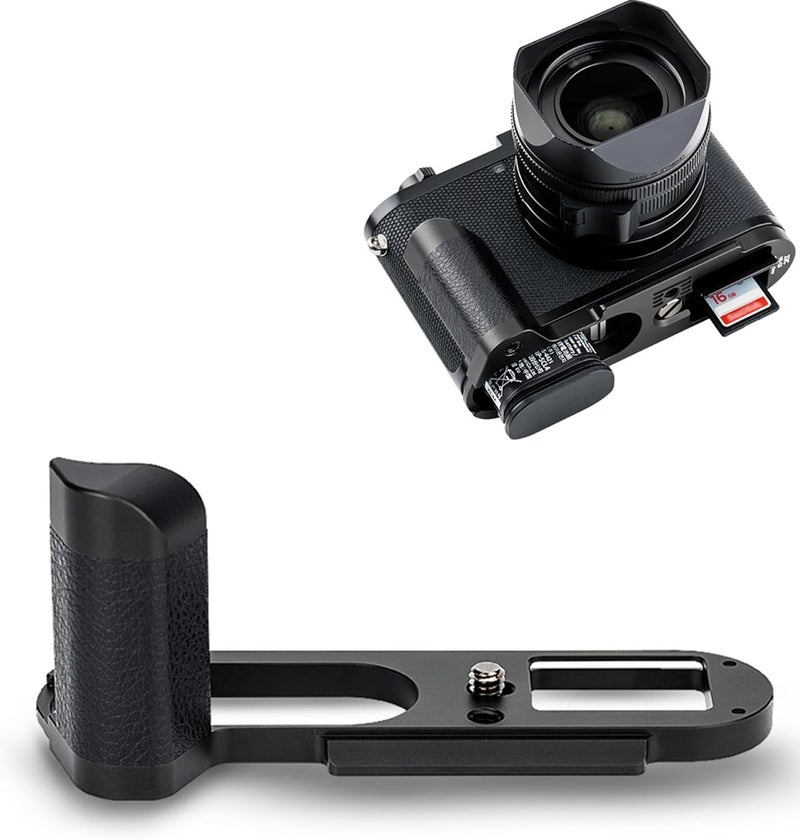 JJC Solid Metal Hand Grip Secure L Bracket Holder for Leica Q2 Digital Camera, Anti Slip Q2 Handgrip with Arca Swiss Type Quick Release Tripod Mount, No Blocking to Battery & Memory Card Compartment - Image 1